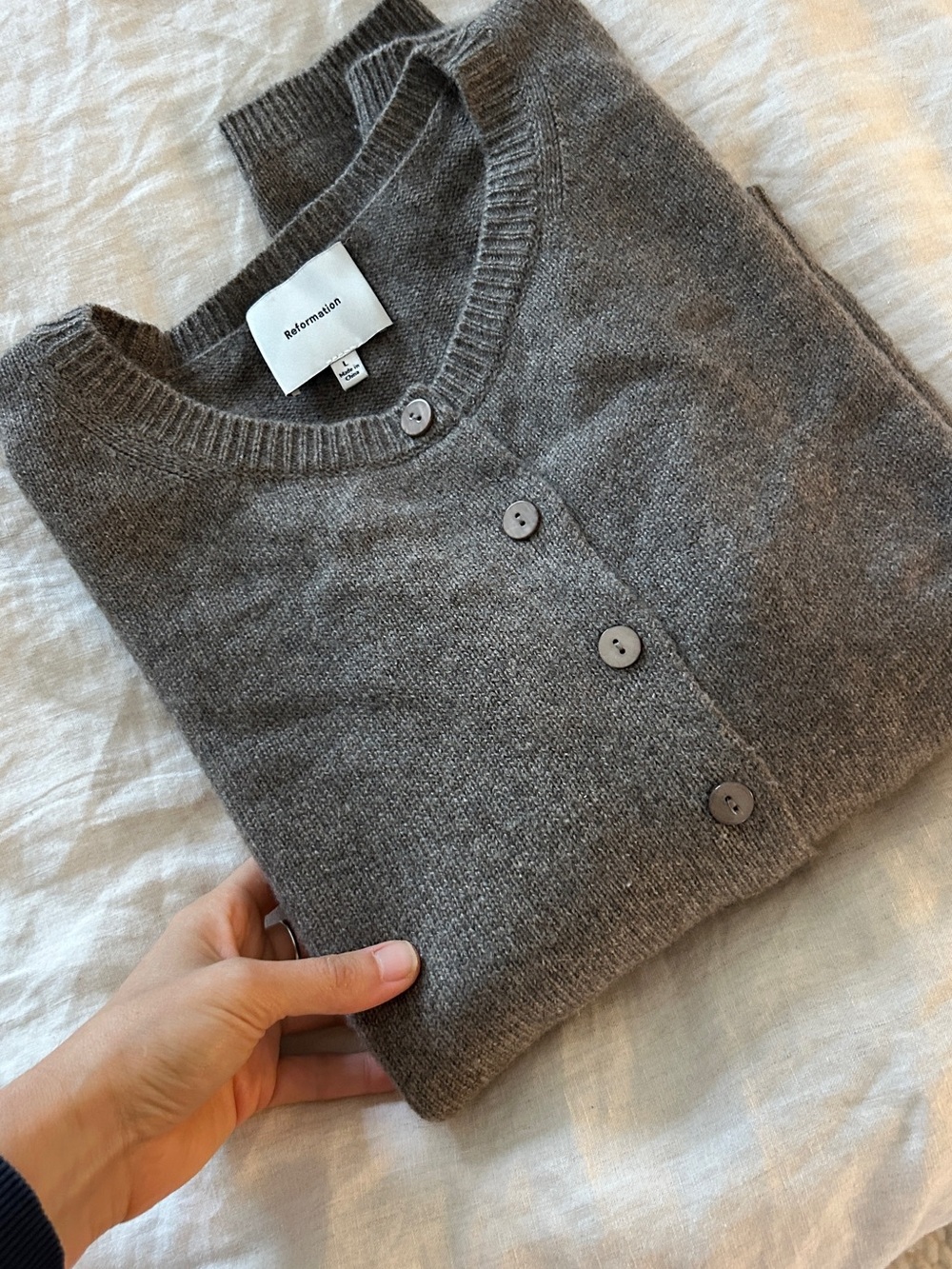 Reformation Cashmere Cardigan